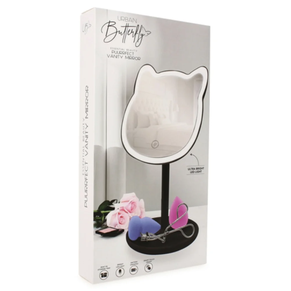 🆕 Kitty Cat Makeup Light Up Vanity Mirror